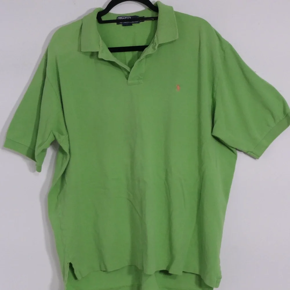 Polo Ralph Lauren Mens Polo Shirts XXL Lot of‎ 2-Red Green Preppy Pony